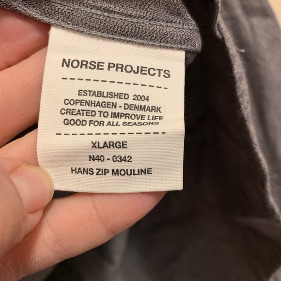 Norse Projects Hans Zip Mouline XL - Picture 4 of 7